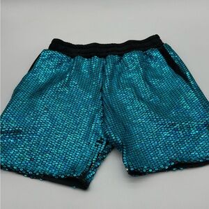 Shiny Sequin Sparkly Shorts for Men Straight Leg Partywear Rave Party Size M